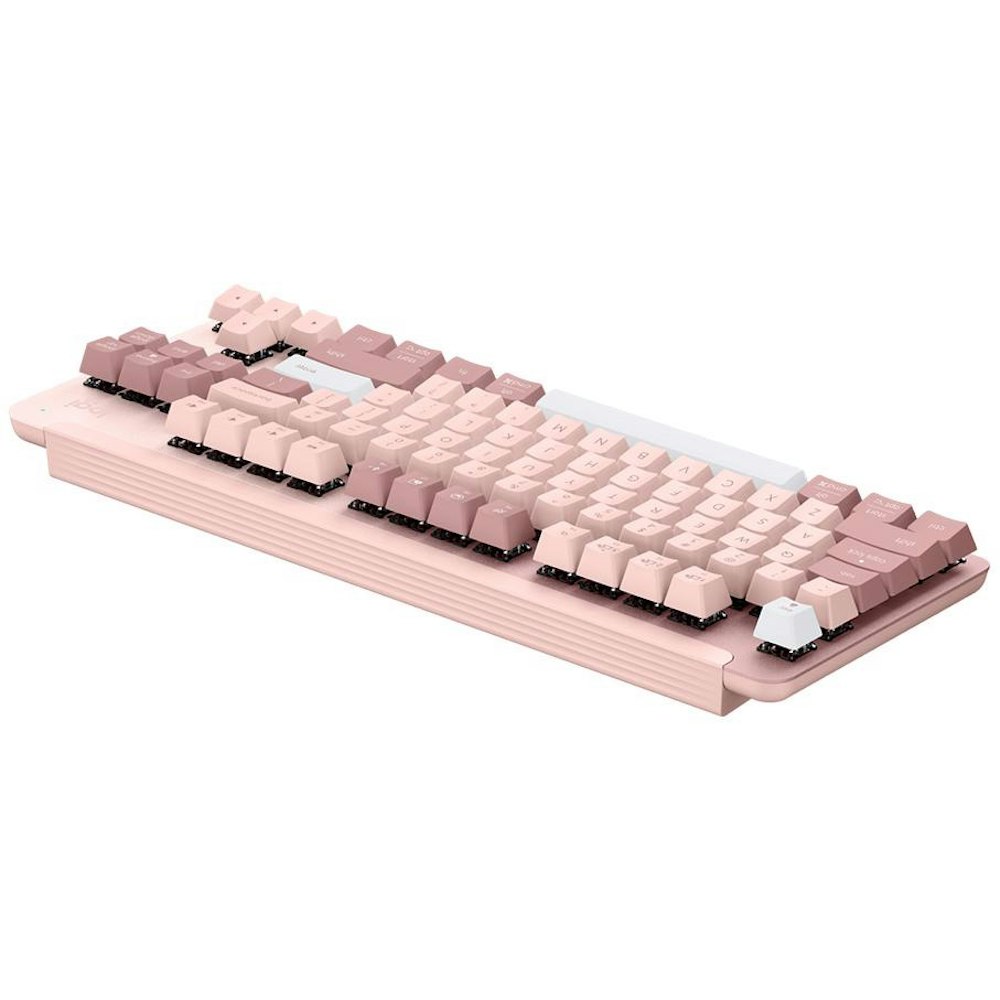 A large main feature product image of Logitech Signature K855 Wireless Mechanical TKL Keyboard - Rose