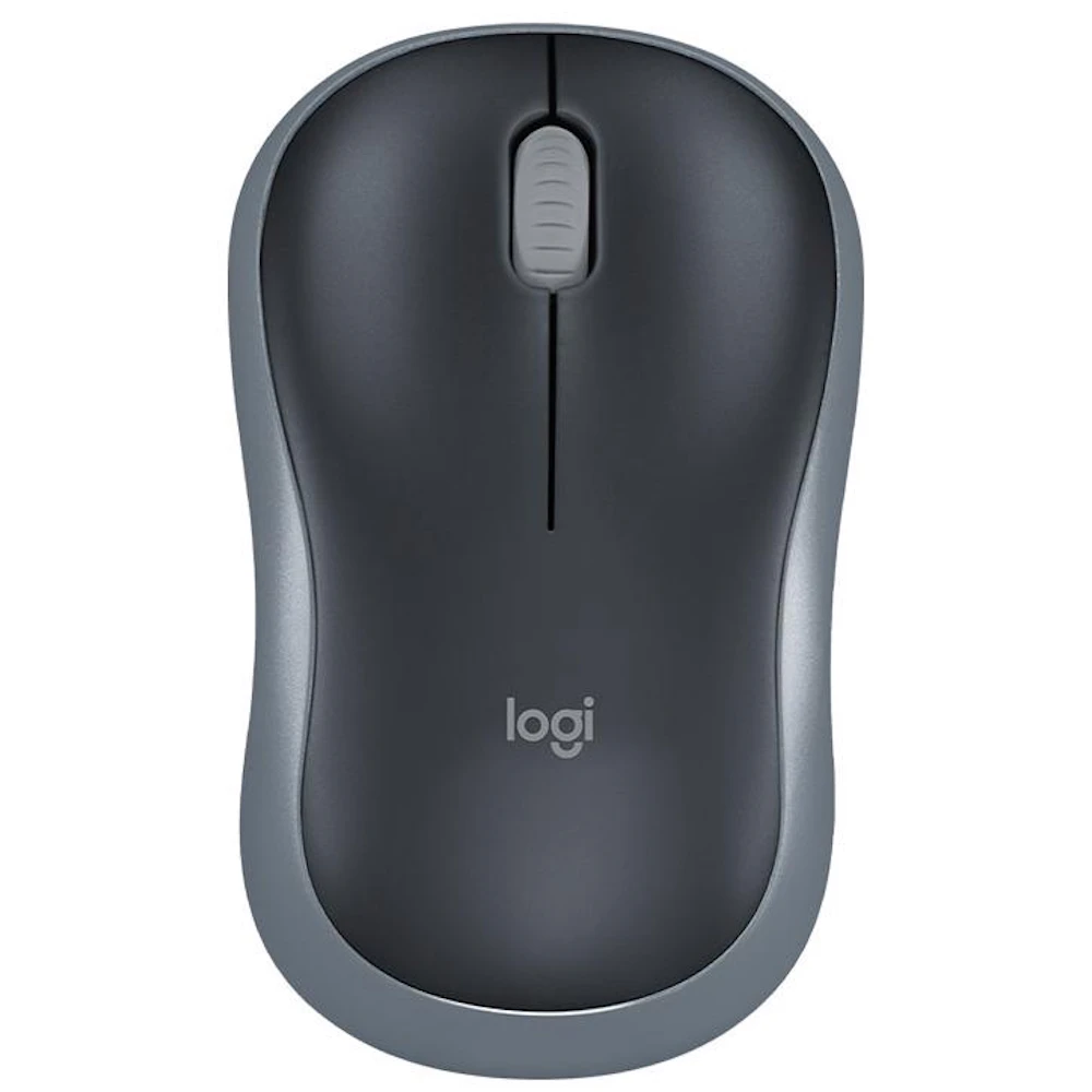 Logitech M185 Compact Wireless Mouse (Grey)
