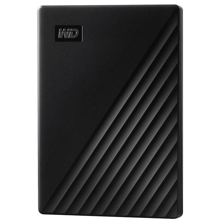 A large main feature product image of WD My Passport USB 3.0 Portable 2.5" External HDD - 2TB Black