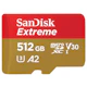 A small tile product image of SanDisk Extreme microSDXC U3 V30 A2 UHS-I microSD Card - 512GB