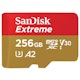 A small tile product image of SanDisk Extreme 256GB MicroSDXC UHS-I Card