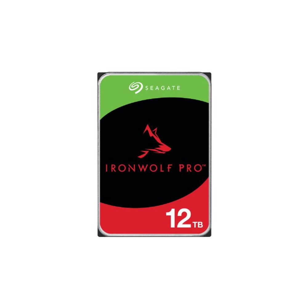 A large main feature product image of Seagate IronWolf Pro 3.5" NAS HDD - 12TB 256MB