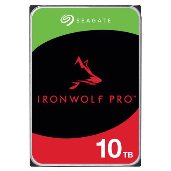 A large main feature product image of Seagate IronWolf Pro 3.5" NAS HDD - 10TB 256MB