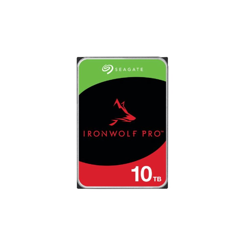 A large main feature product image of Seagate IronWolf Pro 3.5" NAS HDD - 10TB 256MB