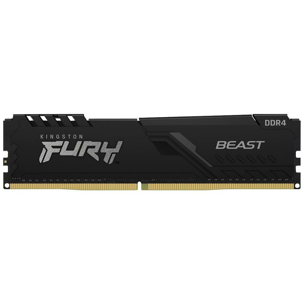 A large main feature product image of Kingston 64GB Kit (2x32GB) DDR4 Fury Beast C16 3200MHz - Black