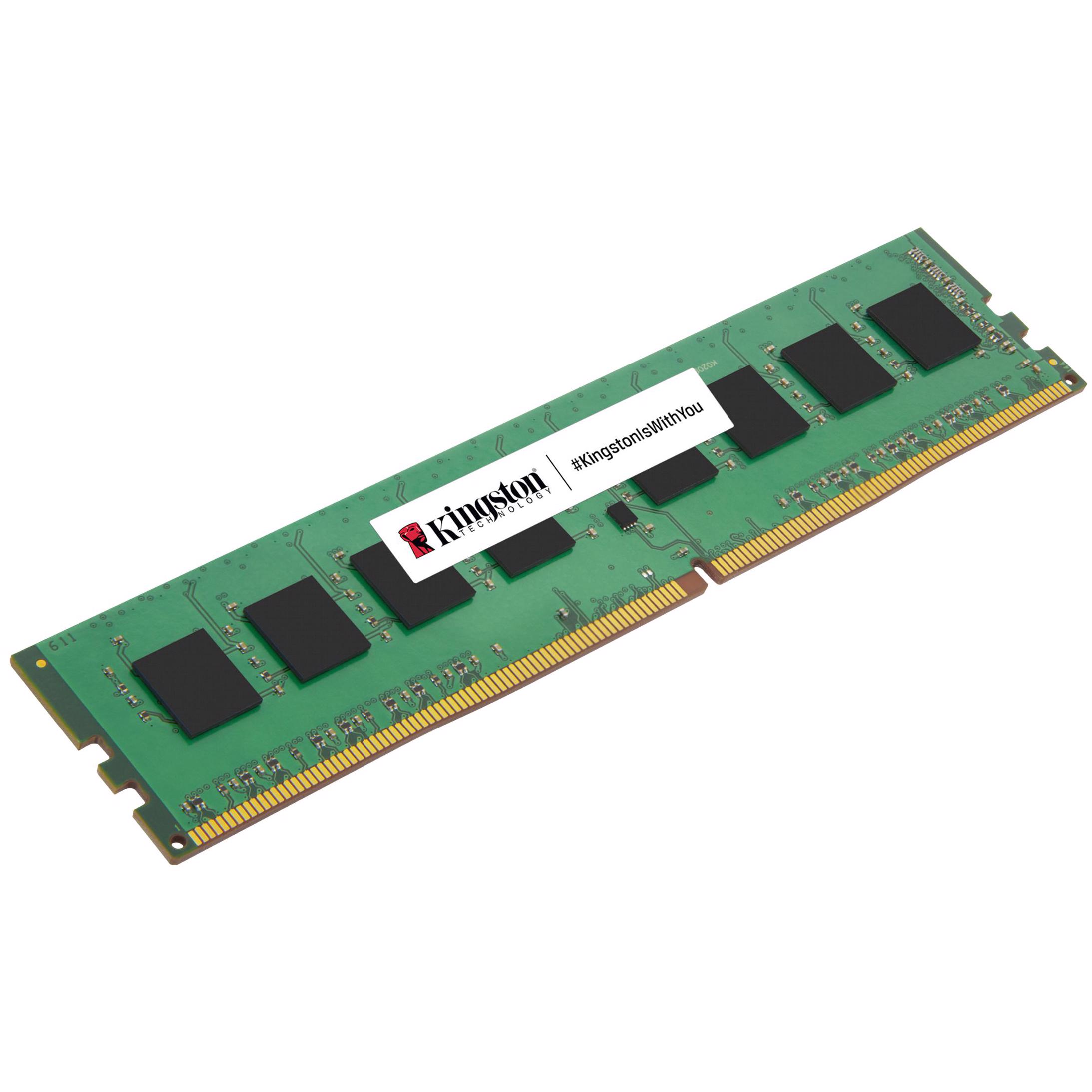A large main feature product image of Kingston ValueRAM 8GB Single (1x8GB) DDR4-3200 C22