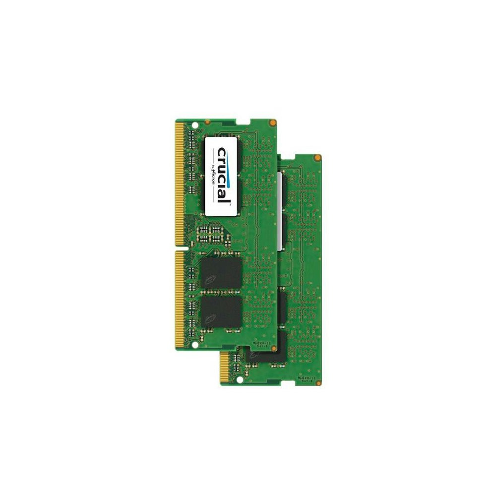 A large main feature product image of Crucial 8GB Single (1x8GB) DDR4 SO-DIMM C17 2400MHz