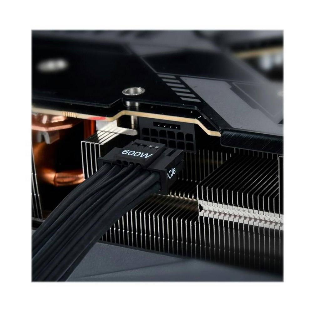 A large main feature product image of SilverStone 12V-2x6 Cable - 600W 2x8-Pin EPS to 12V-2x6 PCIe 5.0 Adapter