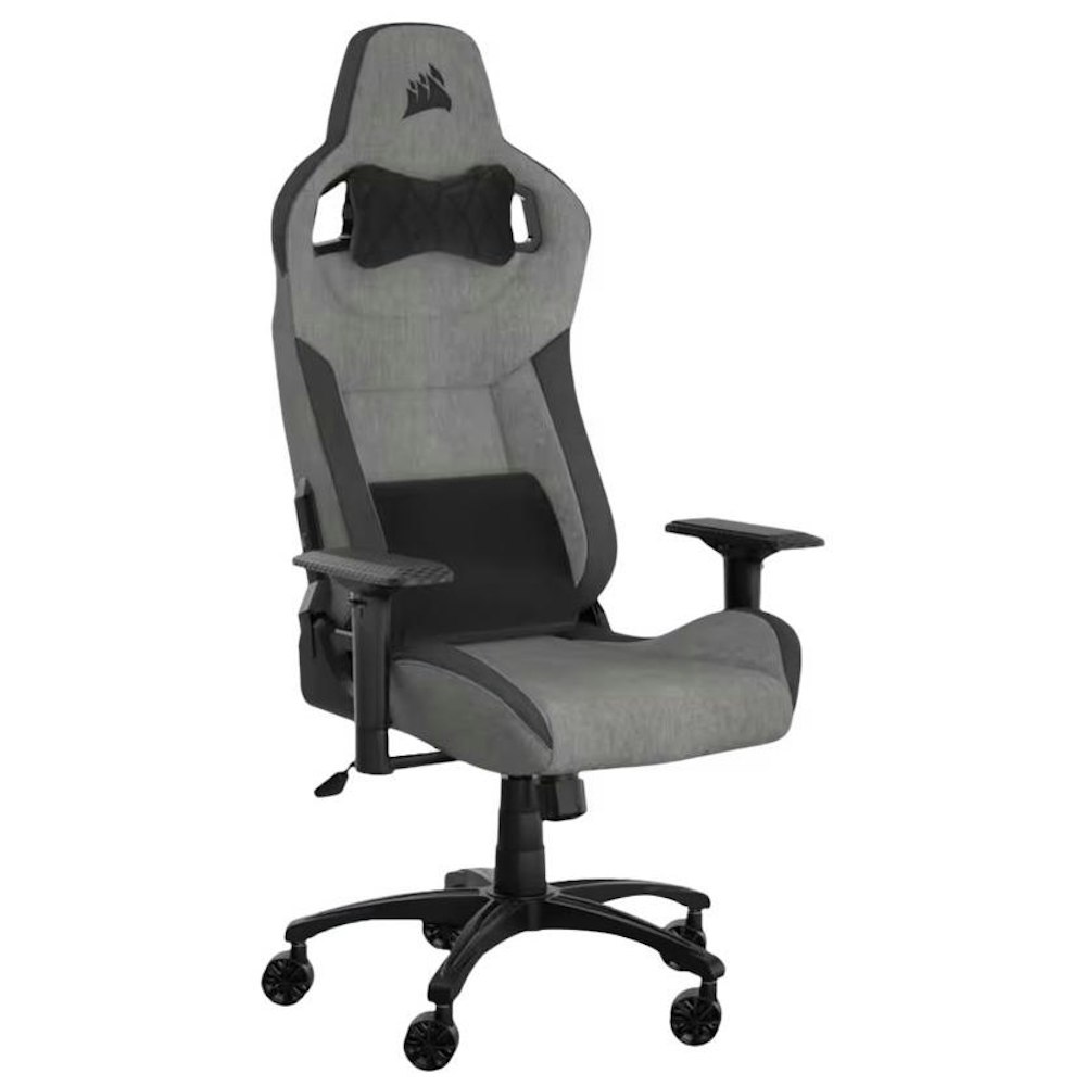 A large main feature product image of Corsair T3 RUSH Gaming Chair (2023) - Gray/Charcoal