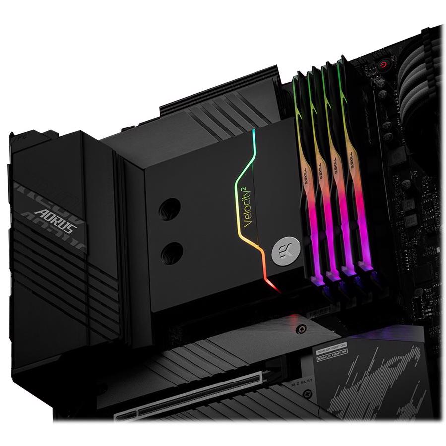 PC用ファン・クーラー EK-Quantum Velocity2 D-RGB SatinTitanium EK-Quantum Velocity² D-RGB - 1200 Nickel + Satin Titanium