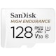 A small tile product image of SanDisk High Endurance 128GB microSDXC U3 V30 UHS-I microSD Card