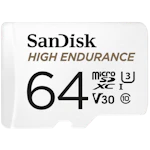 A small tile product image of SanDisk High Endurance microSDXC U3 V30 UHS-I microSD Card - 64GB