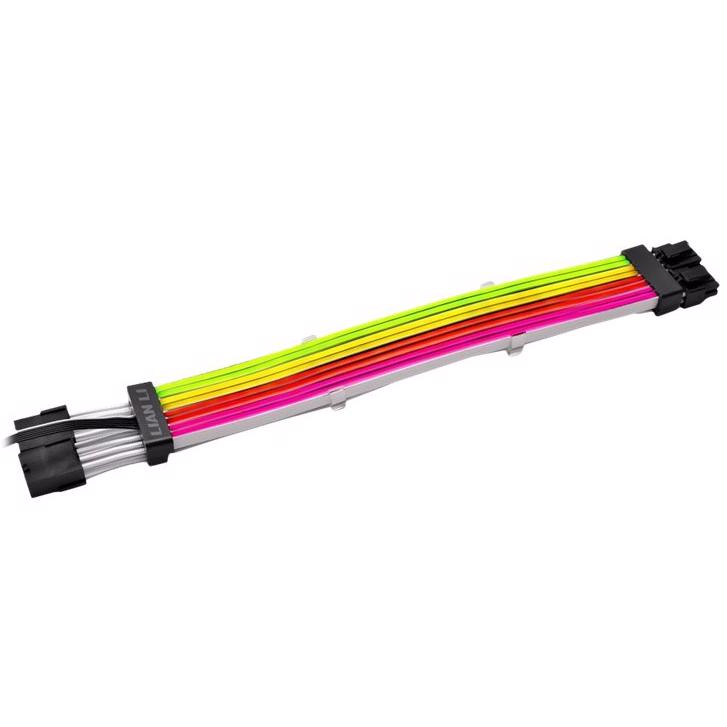 A large main feature product image of Lian Li Strimer Plus 8-Pin PCIe ARGB LED Extension Cable