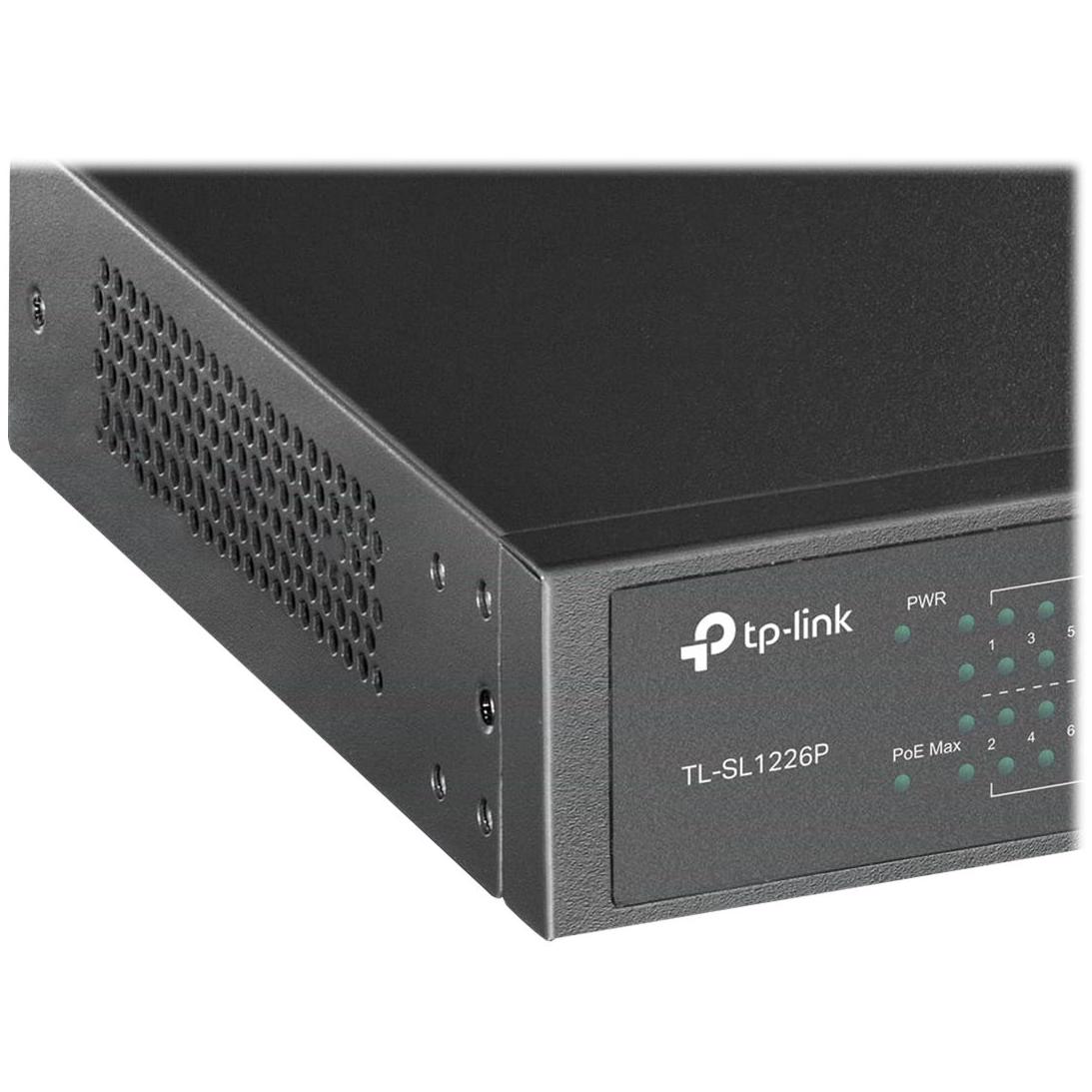 TP-Link SL1226P 24-Port 10/100Mbps + 2-Port Gigabit Unmanaged PoE+