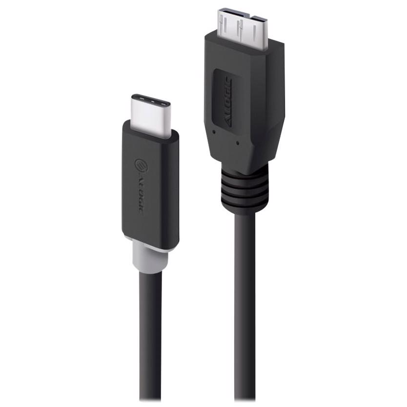 A large main feature product image of ALOGIC USB 3.0 USB Type-C to Micro USB-B 1m Cable