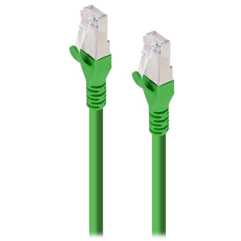 A large main feature product image of ALOGIC CAT6A 0.5m 10GbE Shielded LSZH Network Cable Green