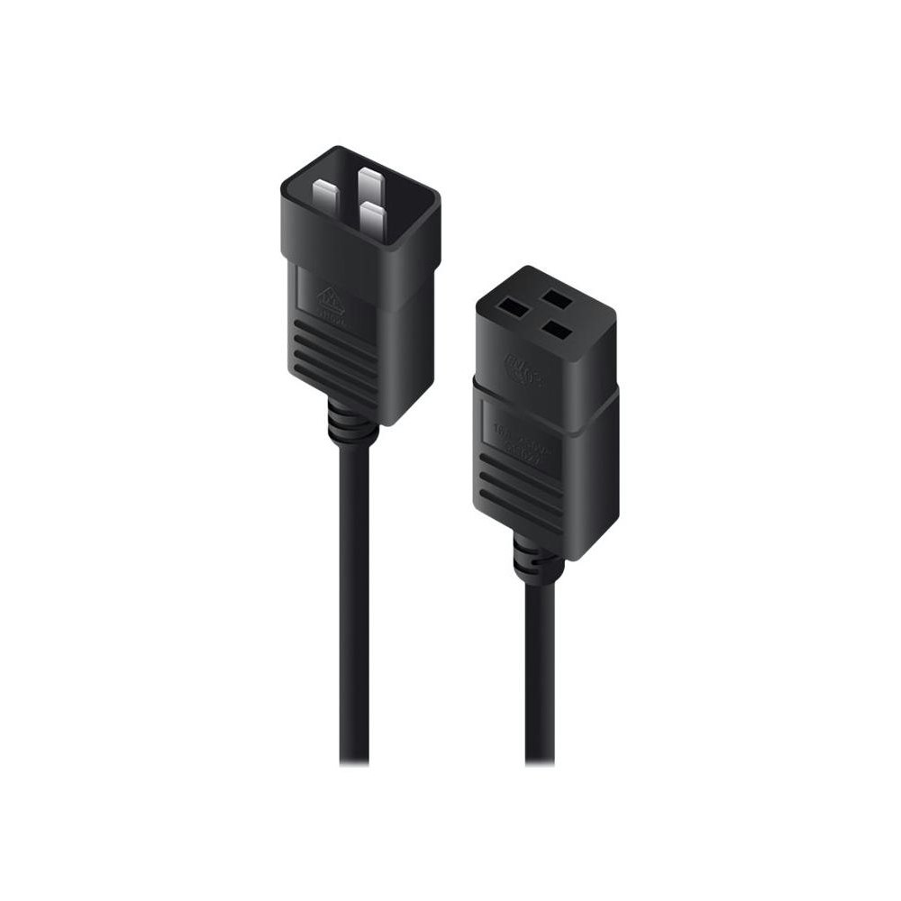 A large main feature product image of ALOGIC 10m IEC C19 to IEC C20 Power Extension  Male to Female Cable