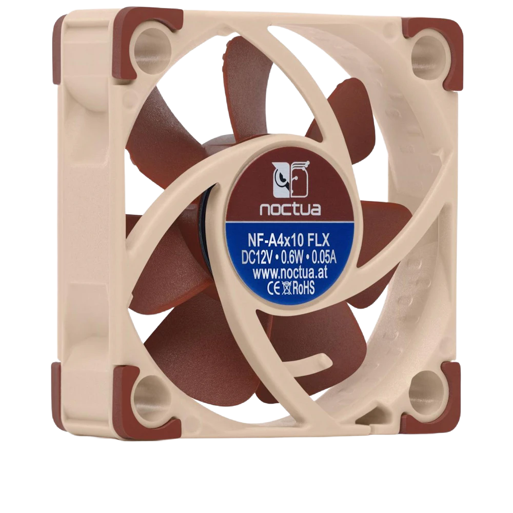 A large main feature product image of Noctua NF-A4x10-FLX 40mm x10mm 4500RPM 3-Pin Cooling Fan