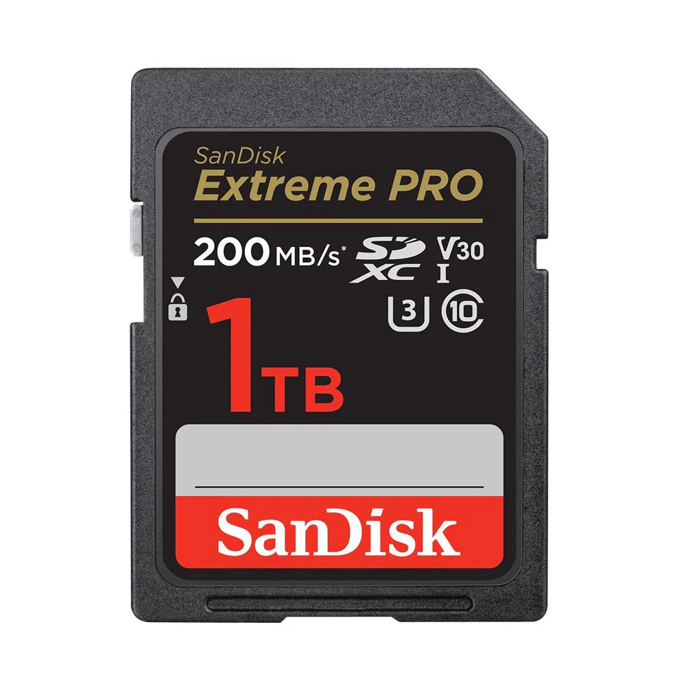A large main feature product image of SanDisk Extreme Pro SDXC U3 V30 UHS-I SD Card - 1TB