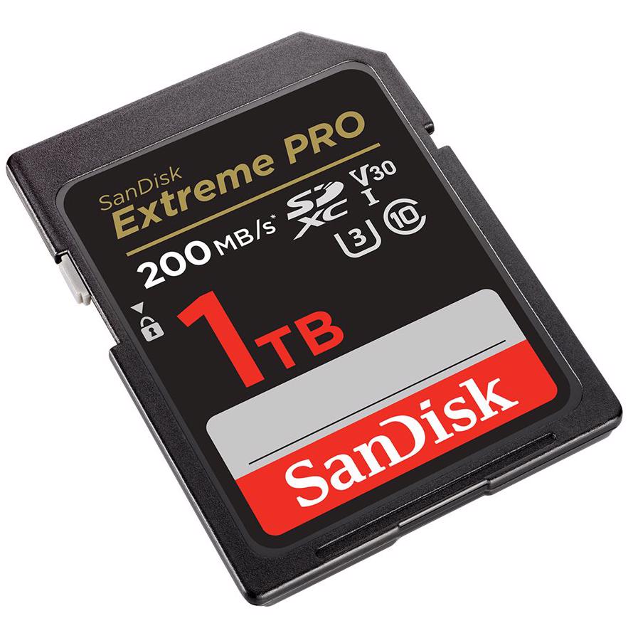 A large main feature product image of SanDisk Extreme Pro SDXC U3 V30 UHS-I SD Card - 1TB