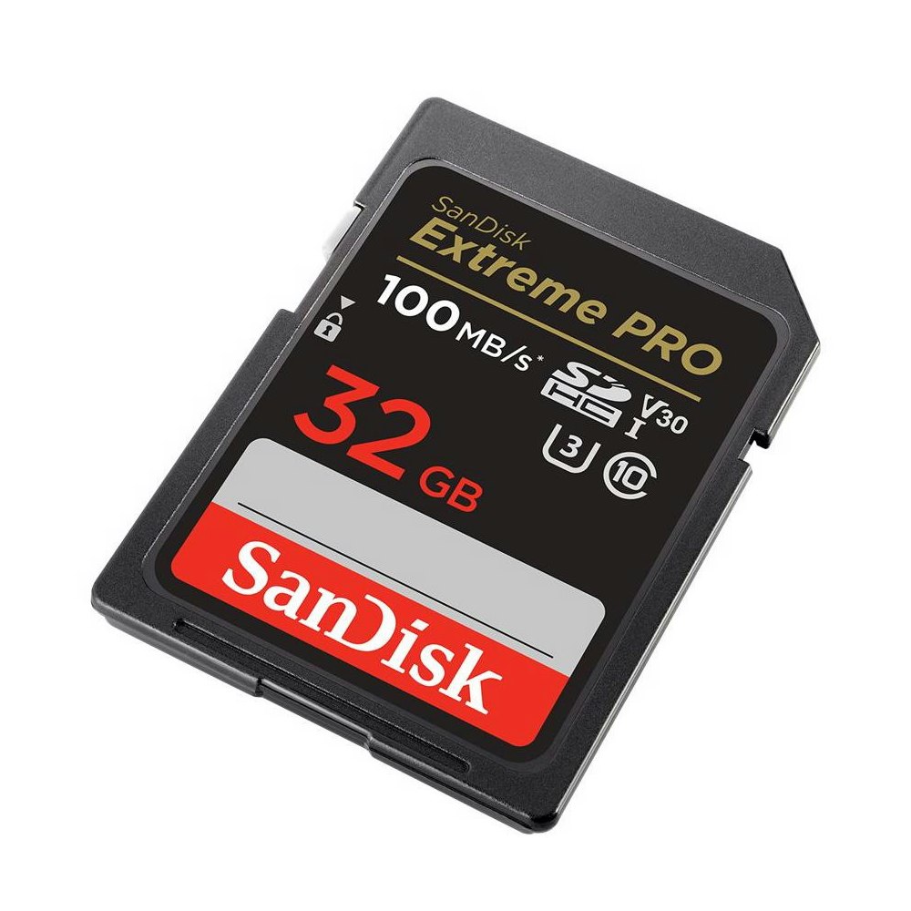 A large main feature product image of SanDisk Extreme Pro 32GB UHS-I SDHC/SDXC Card