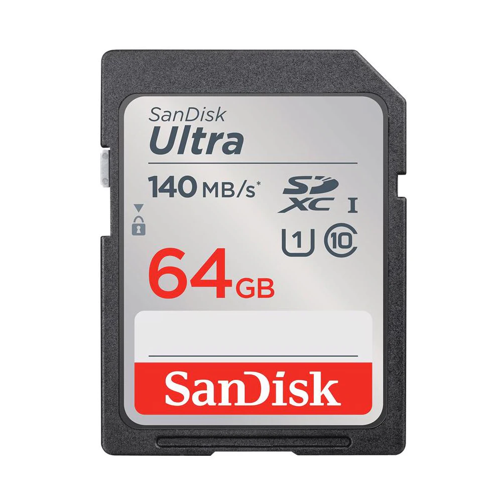 A large main feature product image of SanDisk Ultra SDHC U1 UHS-I SD Card - 64GB