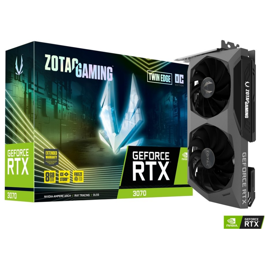 EX-DEMO ZOTAC GAMING GeForce RTX 3070 Twin Edge OC 8GB GDDR6 | PLE