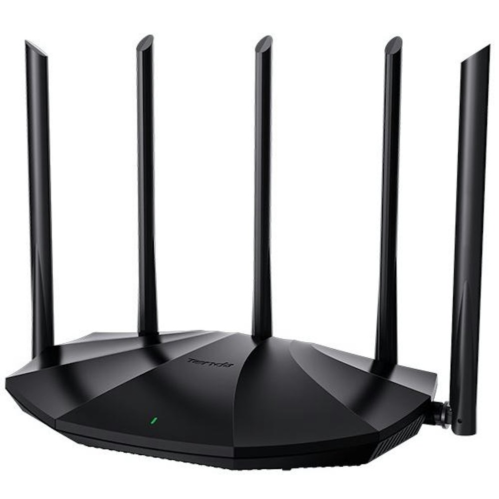 A large main feature product image of Tenda TX2 Pro AX1500 Dual Band Gigabit Wi-Fi 6 Router