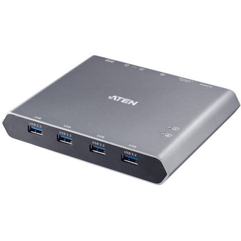 ATEN 2-Port 4K DisplayPort USB-C KVM Dock Switch