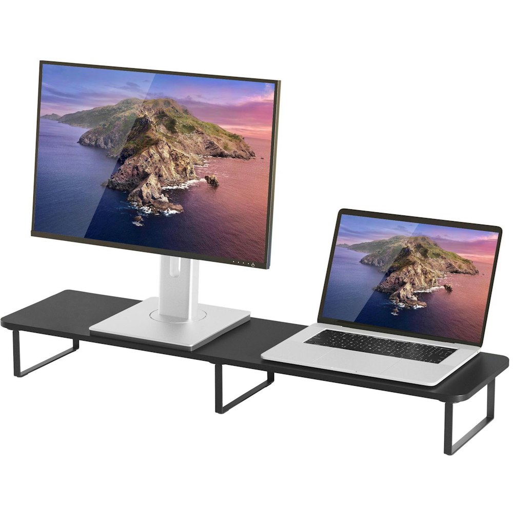 A large main feature product image of mBeat Activiva Dual Monitor Riser