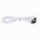 A small tile product image of GamerChief 12VHPWR 450W 3x8-Pin 45cm Sleeved Extension Cable (White)