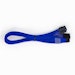 A product image of GamerChief 12VHPWR 450W 3x8-Pin 45cm Sleeved Extension Cable (Blue)
