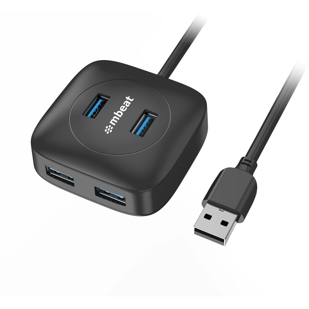 A large main feature product image of mBeat 4 Port USB 3.0 Hub