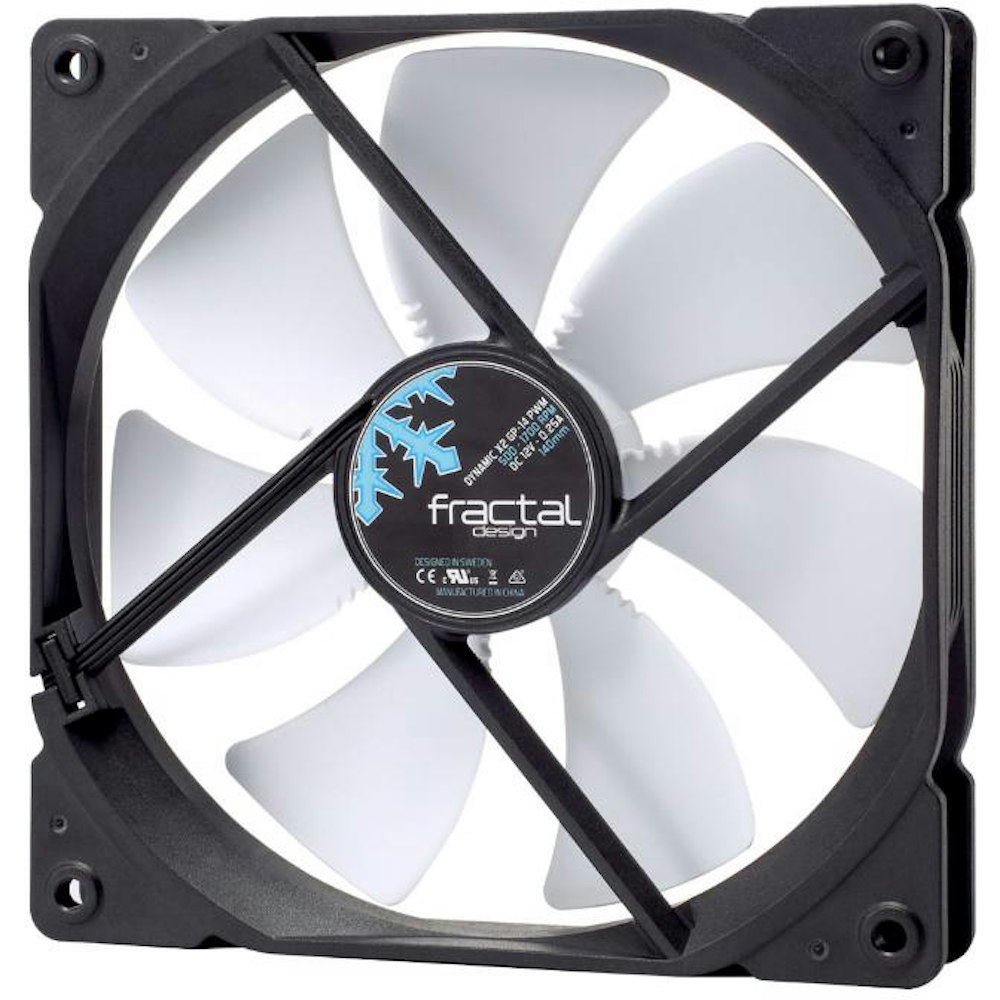 A large main feature product image of Fractal Design Dynamic X2 GP-14 140mm PWM Fan - White