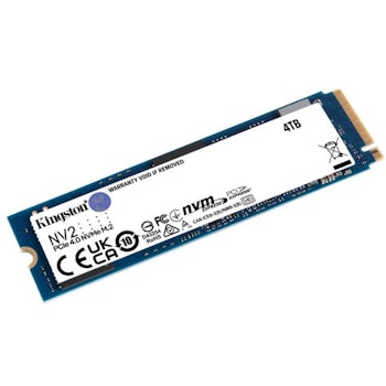 Product image of Kingston NV2 PCIe Gen4 NVMe M.2 SSD - 4TB - Click for product page of Kingston NV2 PCIe Gen4 NVMe M.2 SSD - 4TB