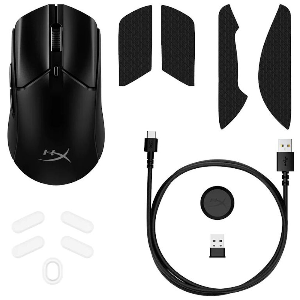 A large main feature product image of HyperX Pulsefire Haste 2 - Wireless Gaming Mouse (Black)