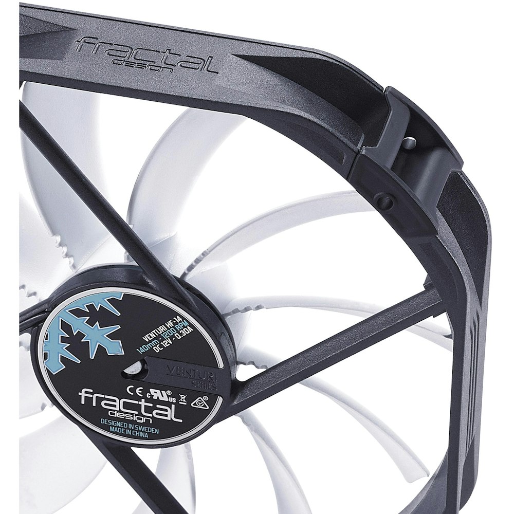 A large main feature product image of Fractal Design Venturi HF-14 140mm Fan - White