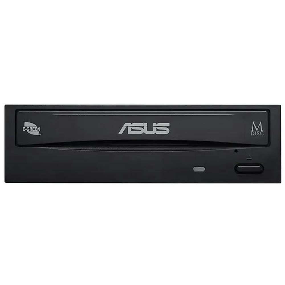 A large main feature product image of ASUS DRW-24B1ST 24x Black SATA DVD Writer OEM