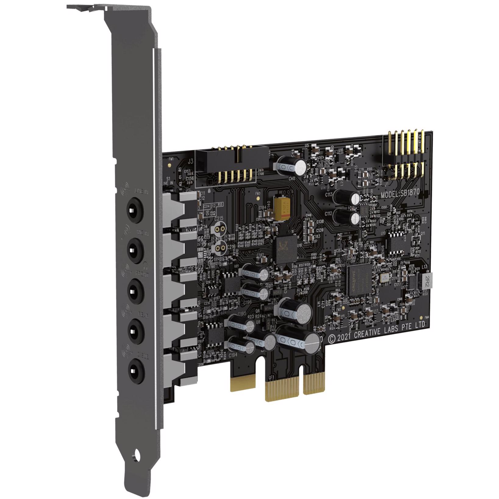 A large main feature product image of Creative Sound Blaster Audigy FX V2 PCI-E Sound Card