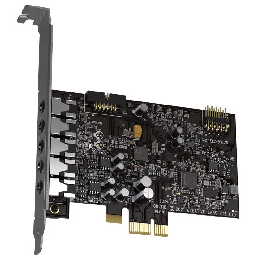 A large main feature product image of Creative Sound Blaster Audigy FX V2 PCI-E Sound Card
