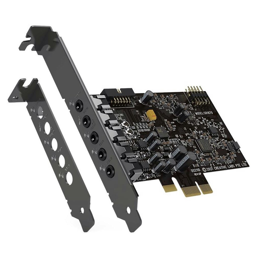 A large main feature product image of Creative Sound Blaster Audigy FX V2 PCI-E Sound Card