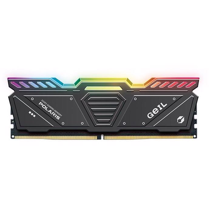 A large main feature product image of GeIL Polaris AMD Edition RGB 32GB Kit (2x16GB) DDR5 C38 6000MHz - Grey