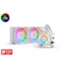 A product image of EK Nucleus 240mm Lux D-RGB AIO Liquid CPU Cooler - White