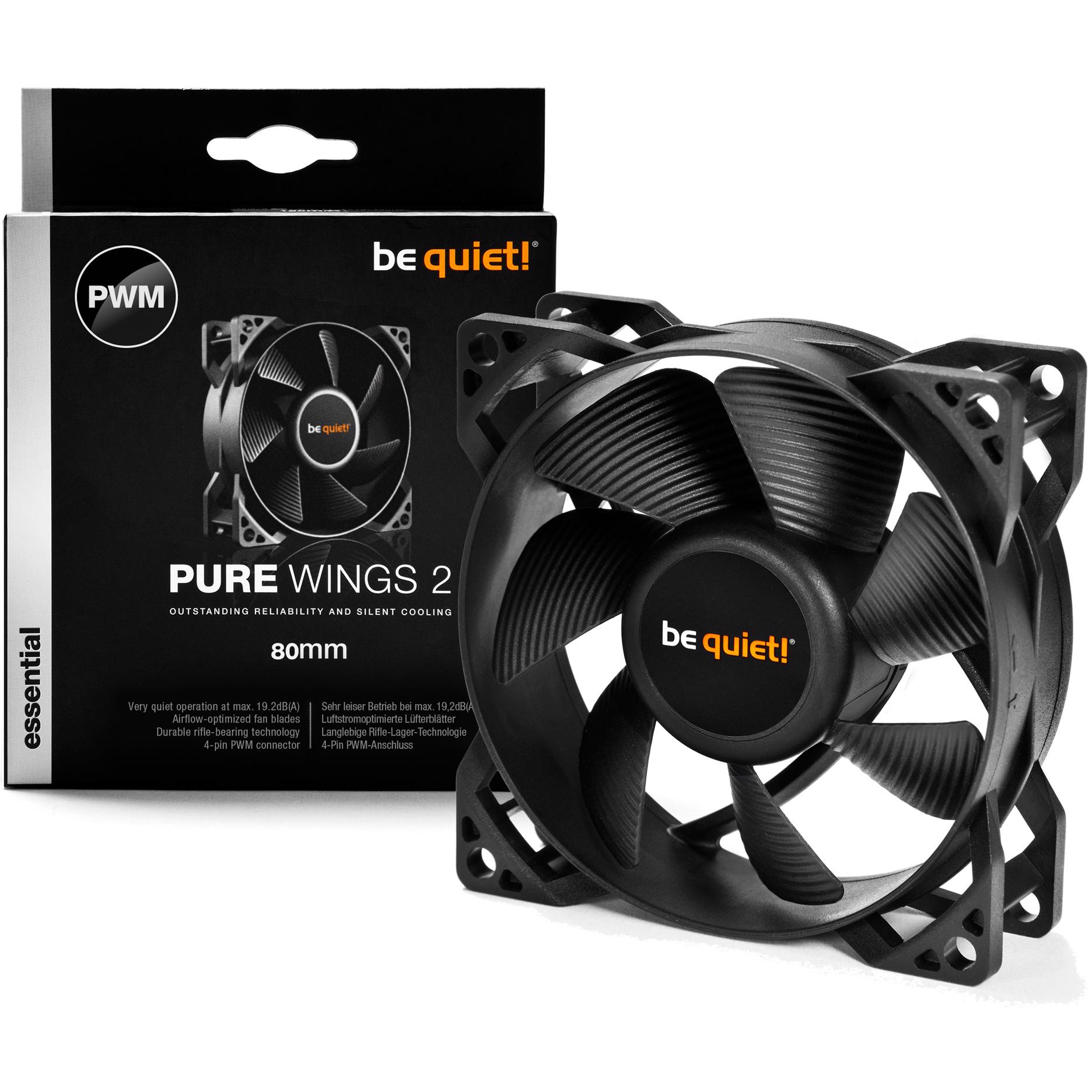 A large main feature product image of be quiet! PURE WINGS 2 80mm PWM Fan