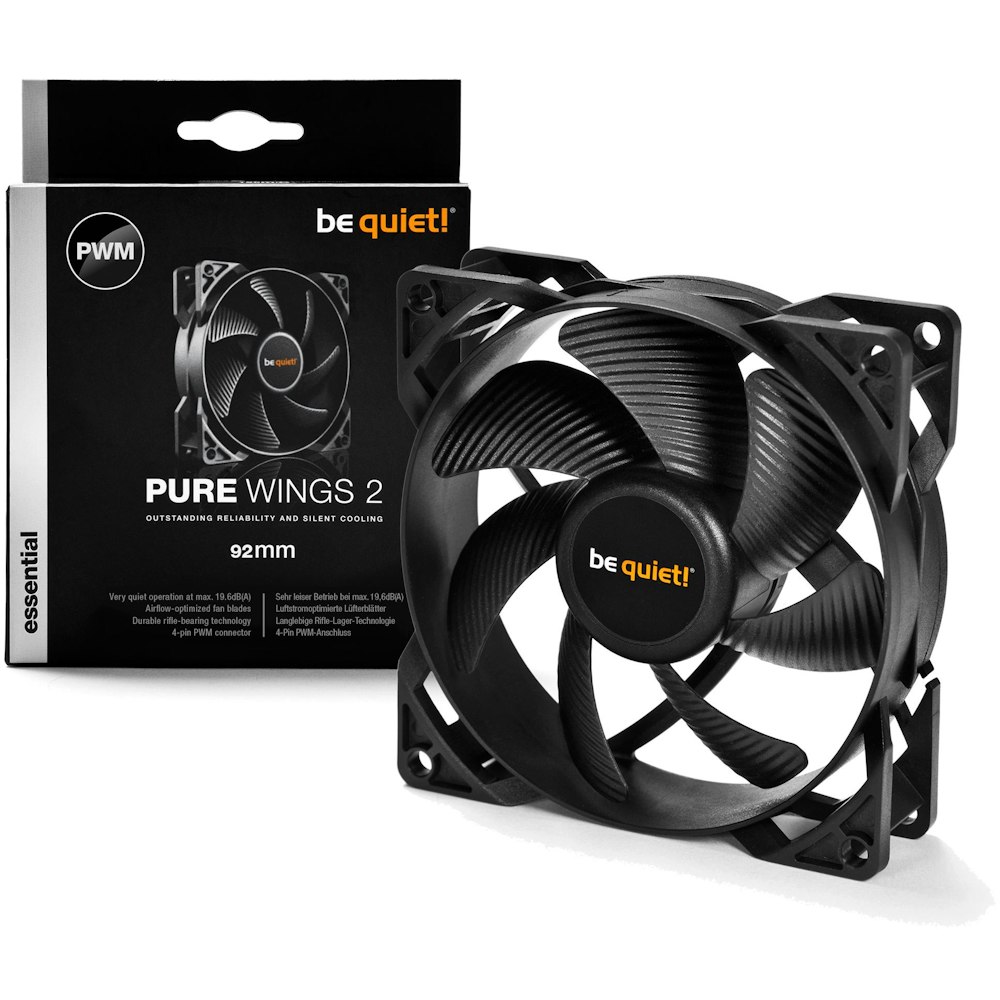 A large main feature product image of be quiet! PURE WINGS 2 92mm PWM Fan