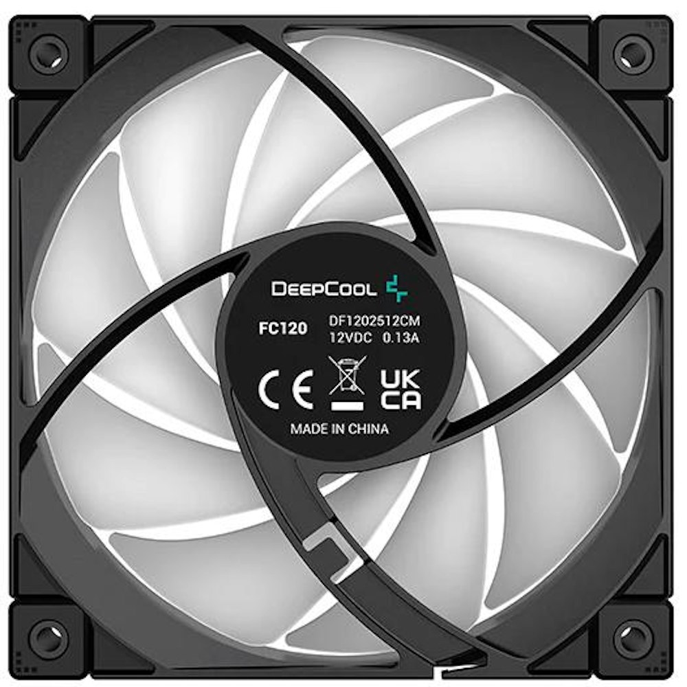 A large main feature product image of DeepCool FC120 120mm ARGB Fan - Black