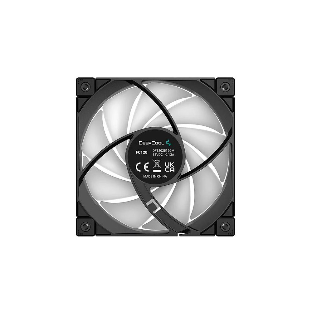 A large main feature product image of DeepCool FC120 120mm ARGB Fan - Black