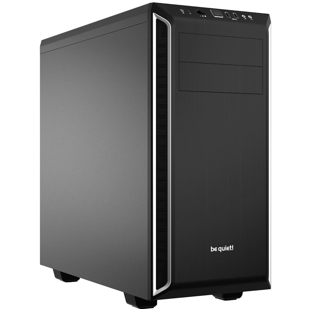 A large main feature product image of be quiet! PURE BASE 600 Mid Tower Case - Silver
