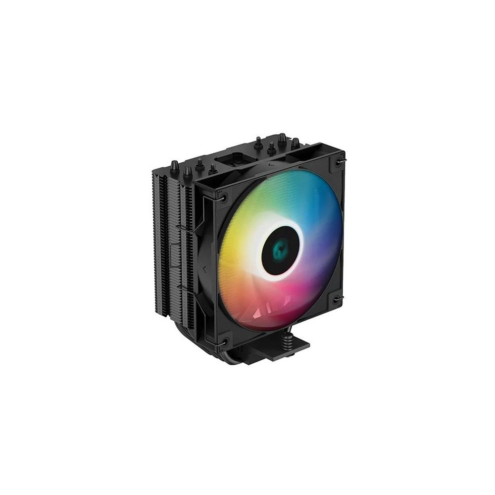 A large main feature product image of DeepCool AG400 Black ARGB CPU Cooler