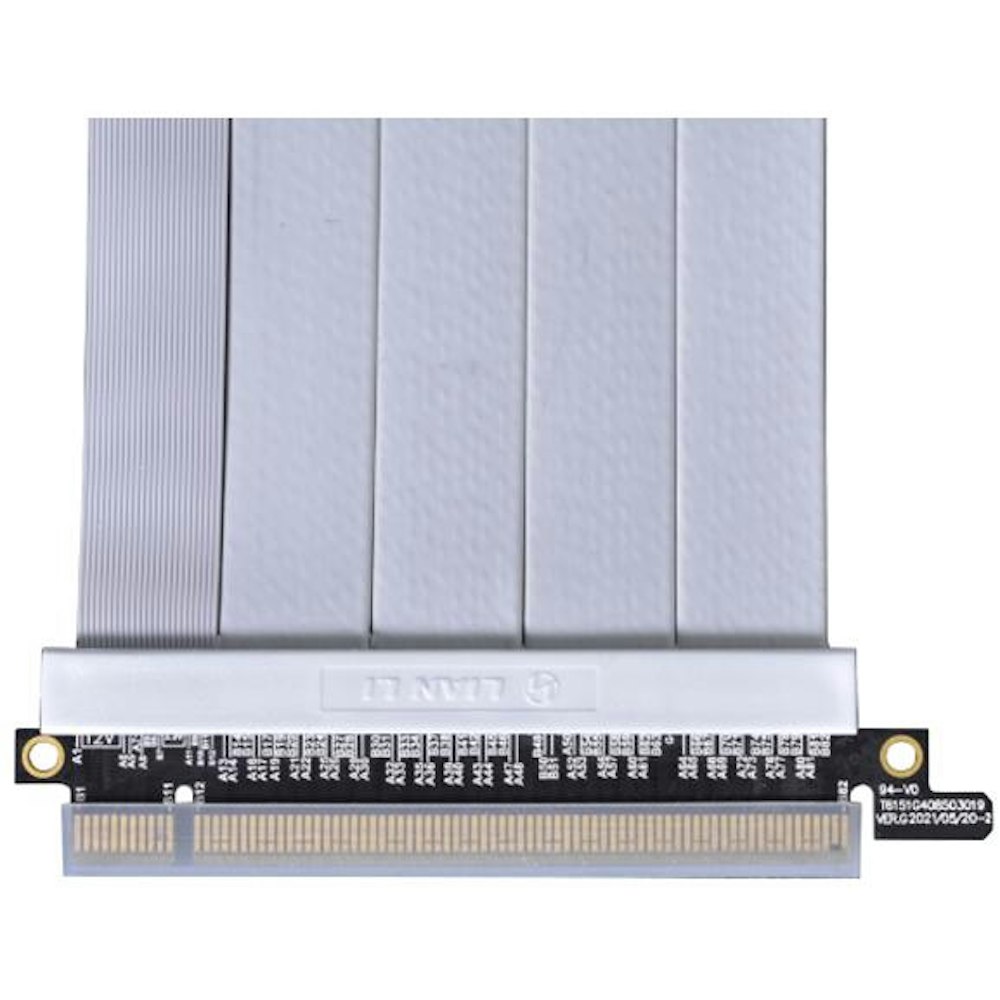 A large main feature product image of Lian Li PCIe 4.0 Riser Cable 600mm - White